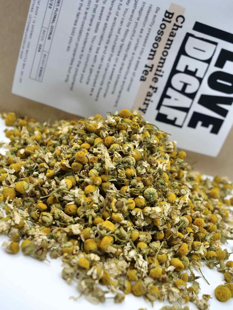 Chamomile fairy blossom tea