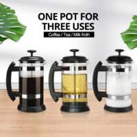 Postmodern Glass French Press Cafetiere for Coffee and Tea 1000ML