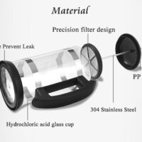 Postmodern Glass French Press Cafetiere for Coffee and Tea 1000ML - Image 4