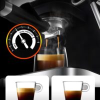 Semi Automatic Espresso Coffee Maker with Hot Steam - Image 4