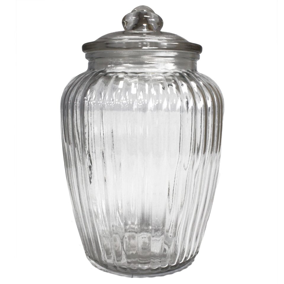 Big Curved Decaf Tea and Coffee Jar 15x24.5cm