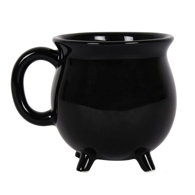 Wicked black cauldron mug