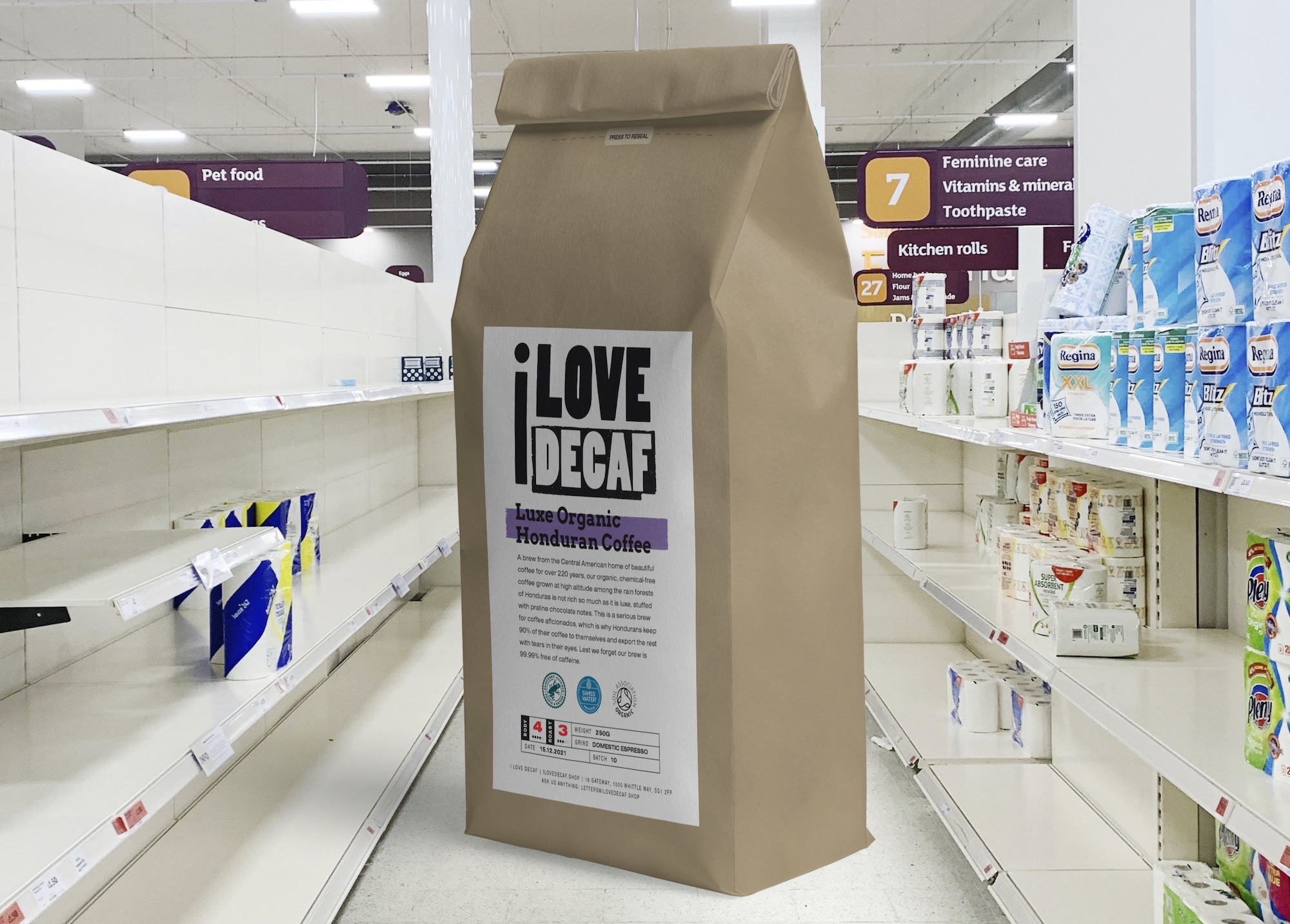 Why the best supermarket decaf coffee is not as good as ours