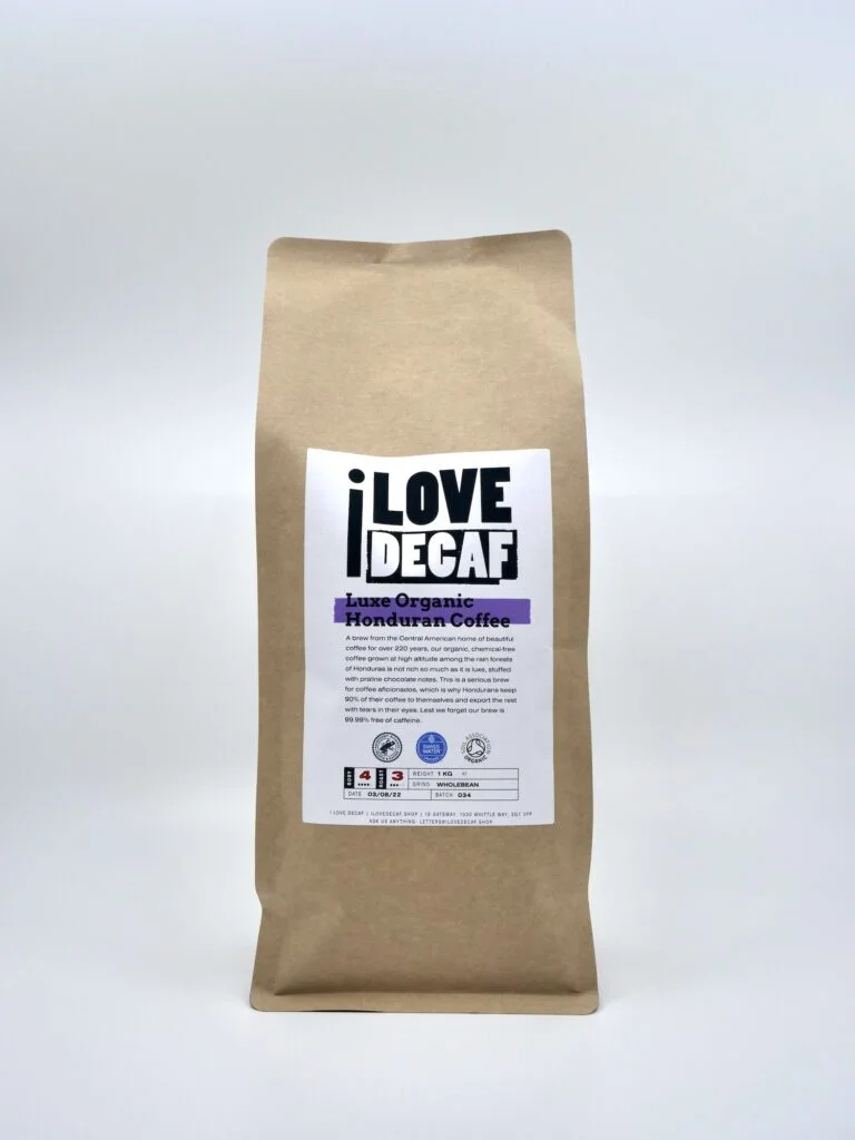 Decaf Ground Coffee 16 Luxe Organic Honduran Decaf Coffee Packet