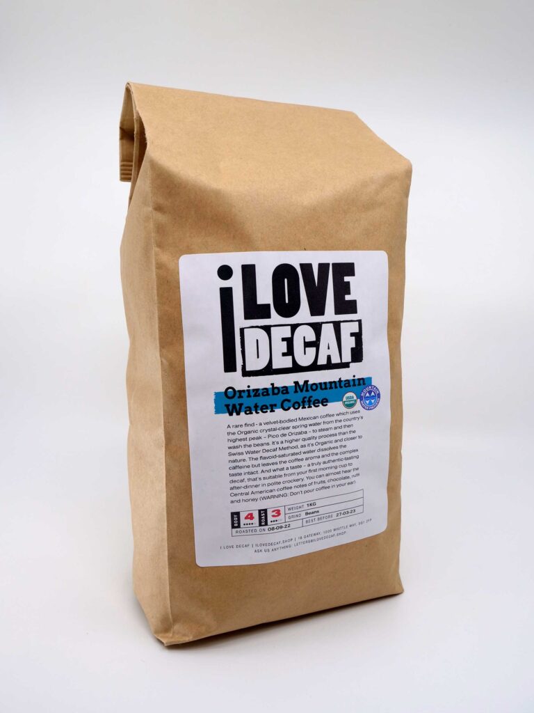 Orizaba mountain water decaf coffee 1 2