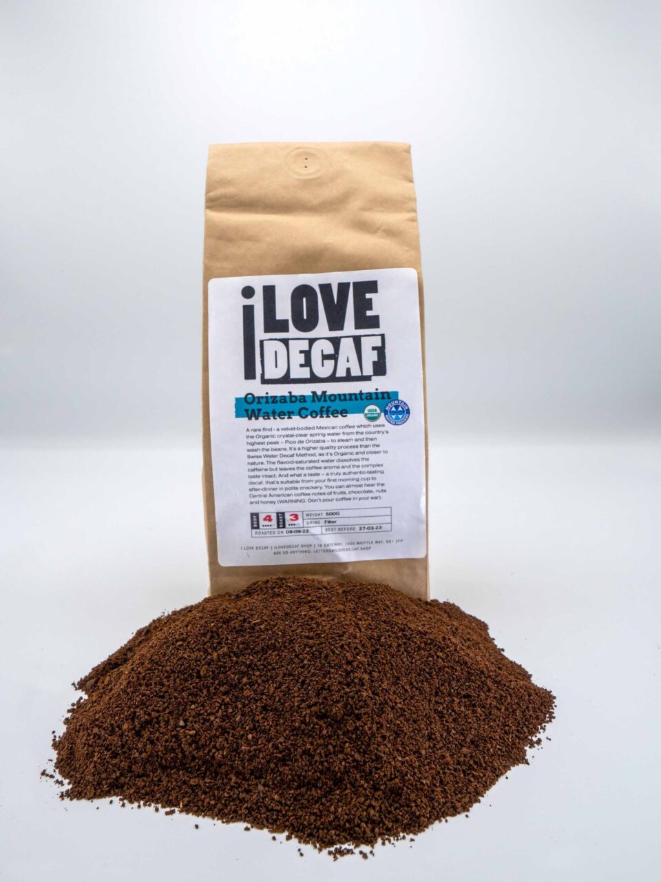 Orizaba mountain water ground decaf coffee scaled