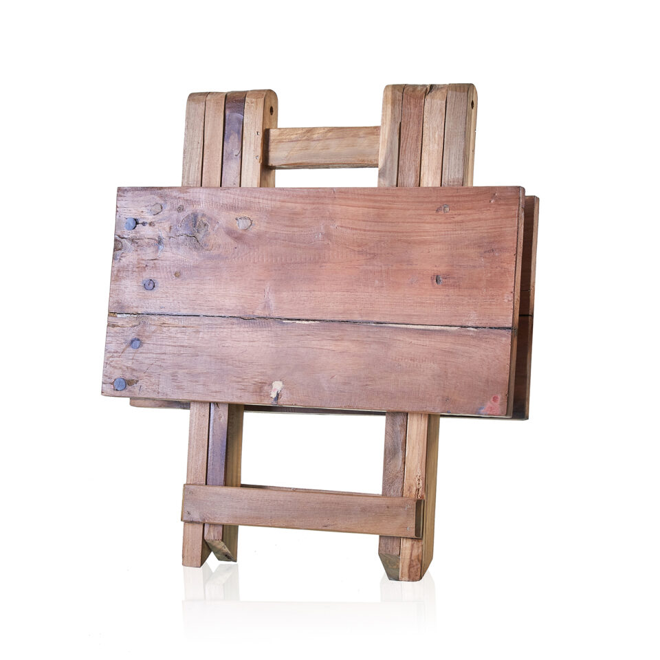 Handy Foldaway Decaf Coffee Table - Recycled Wood - Image 3