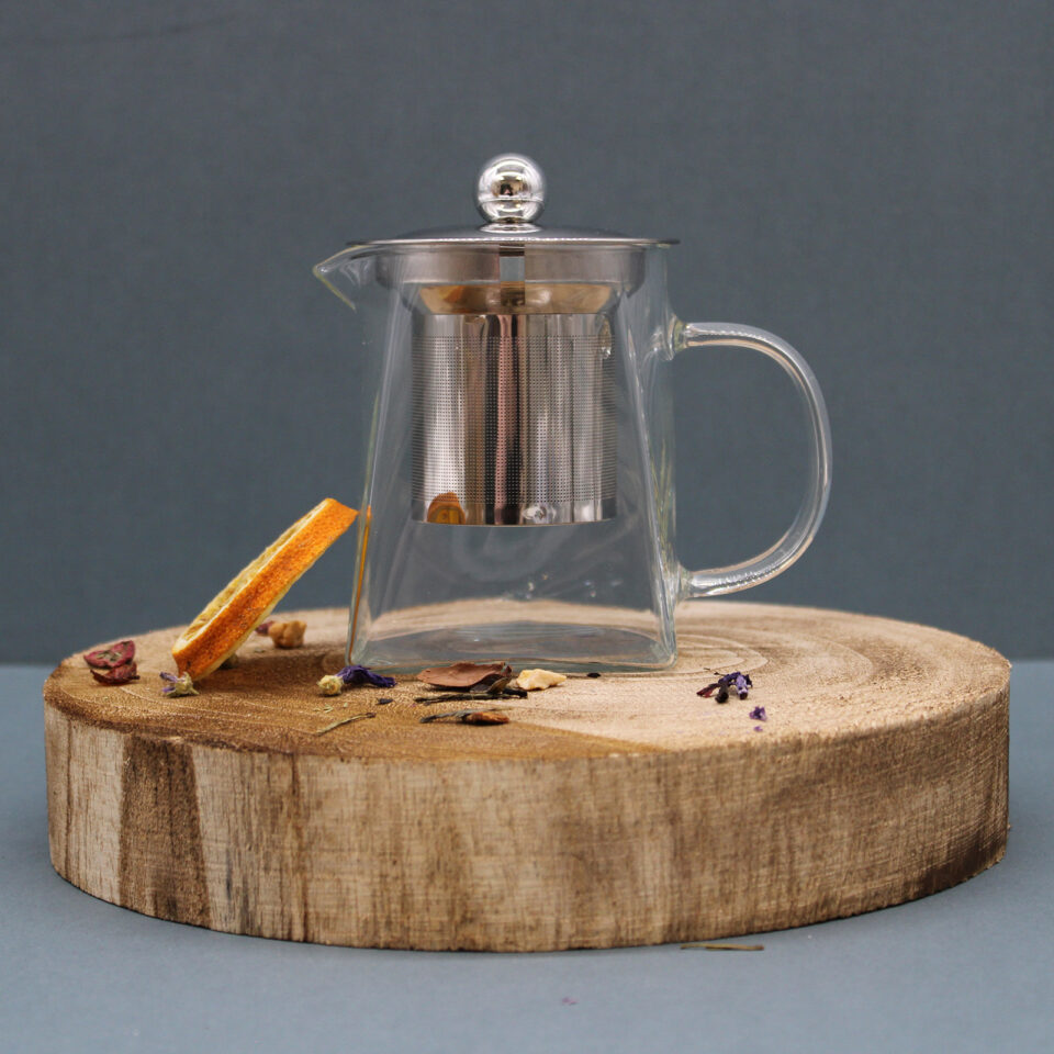 Small Towers Glass Teapot with Infuser - Image 3