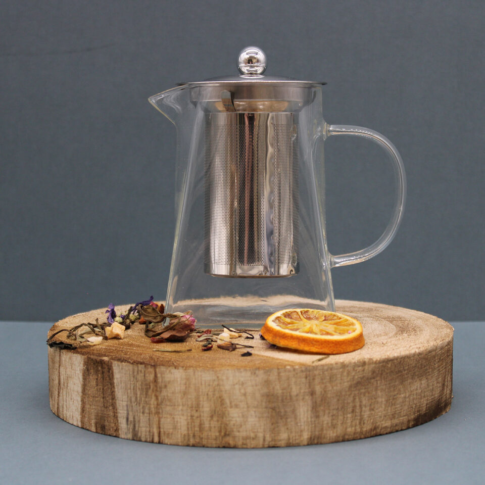 Tall Towers Glass Teapot with Infuser - Image 2