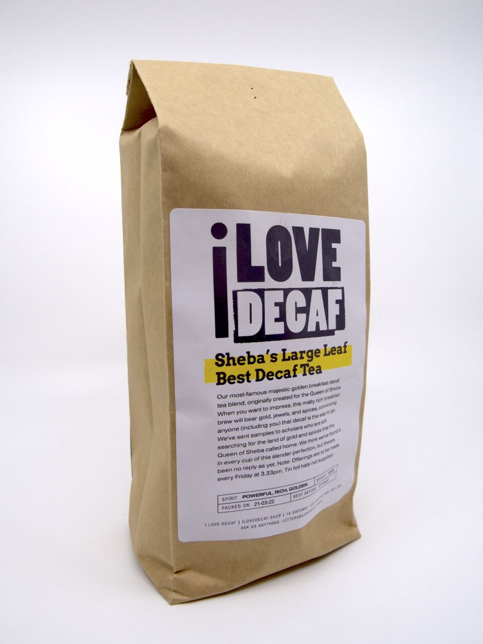 Shebas large leaf best decaf tea bag 2
