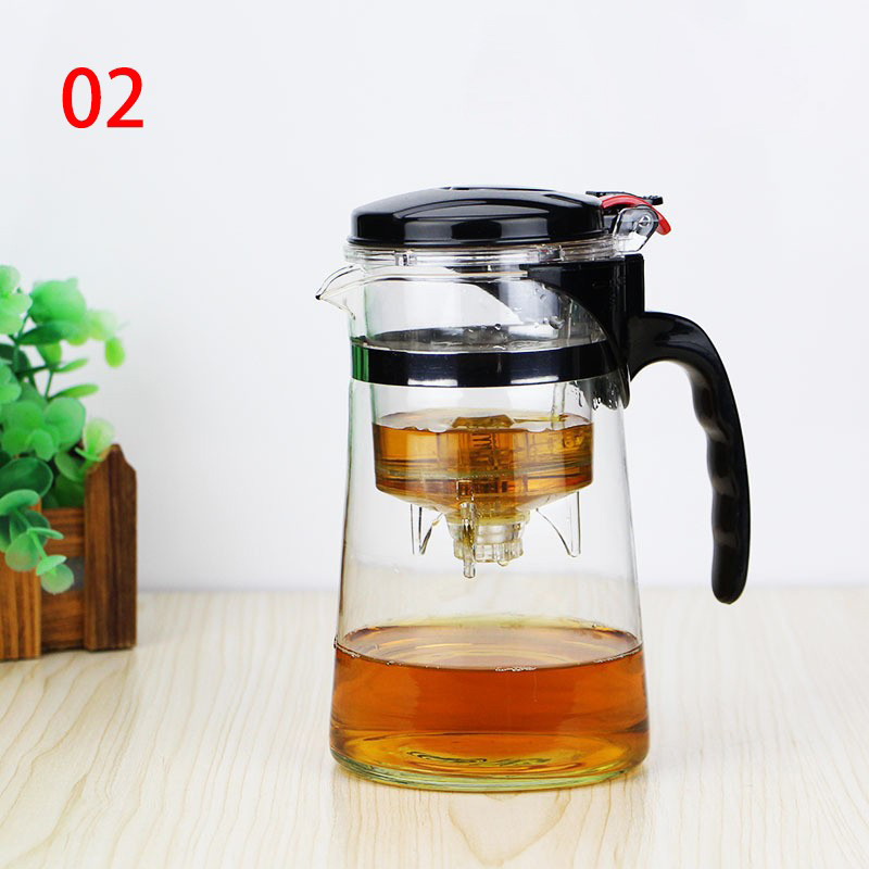 Modern Heat Resistant Glass Teapot with Removable Filter